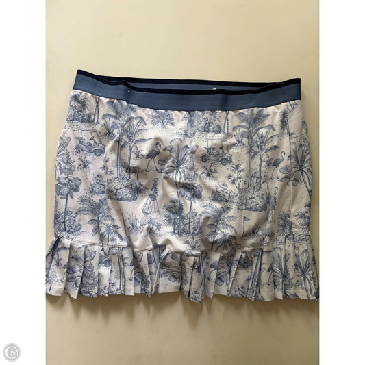 Skort By Lady Hagen In Blue & White, Size: 2x