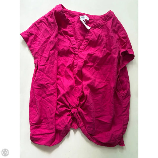 Top Short Sleeve By Marc New York In Pink, Size: 3x
