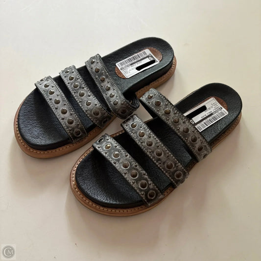 Sandals Heels Block By Freebird In Black, Size: 7