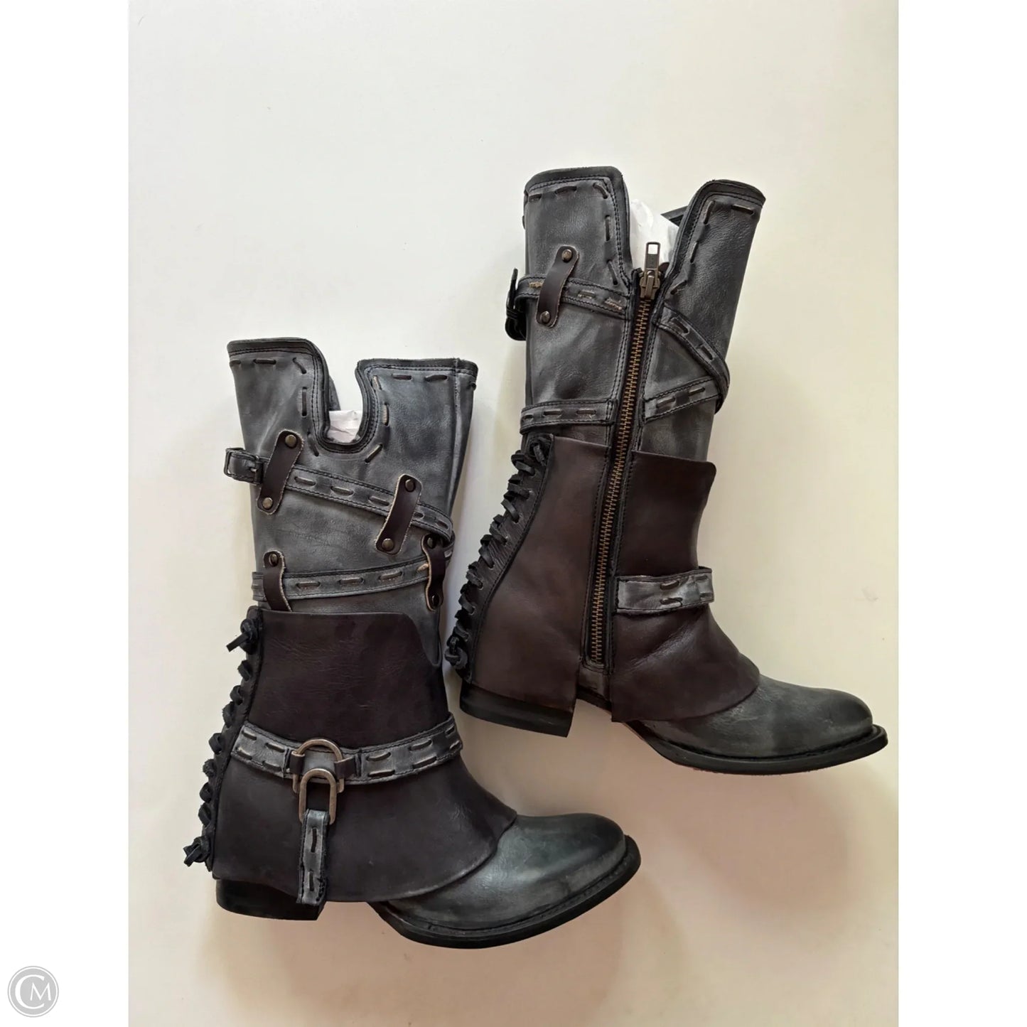 Boots Ankle Flats By Freebird In Black, Size: 7