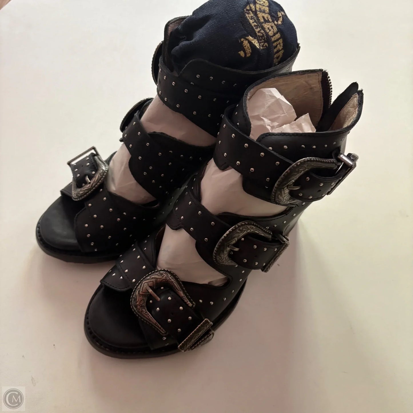 Shoes Heels Block By Freebird In Black, Size: 10