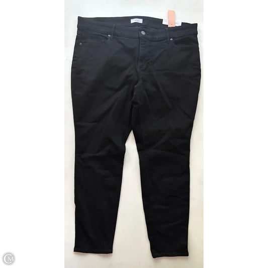Jeans Skinny By Loft In Black, Size: 20