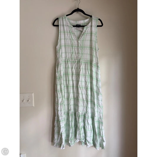 Dress Casual Maxi By Chaps In Striped Pattern, Size: Xl