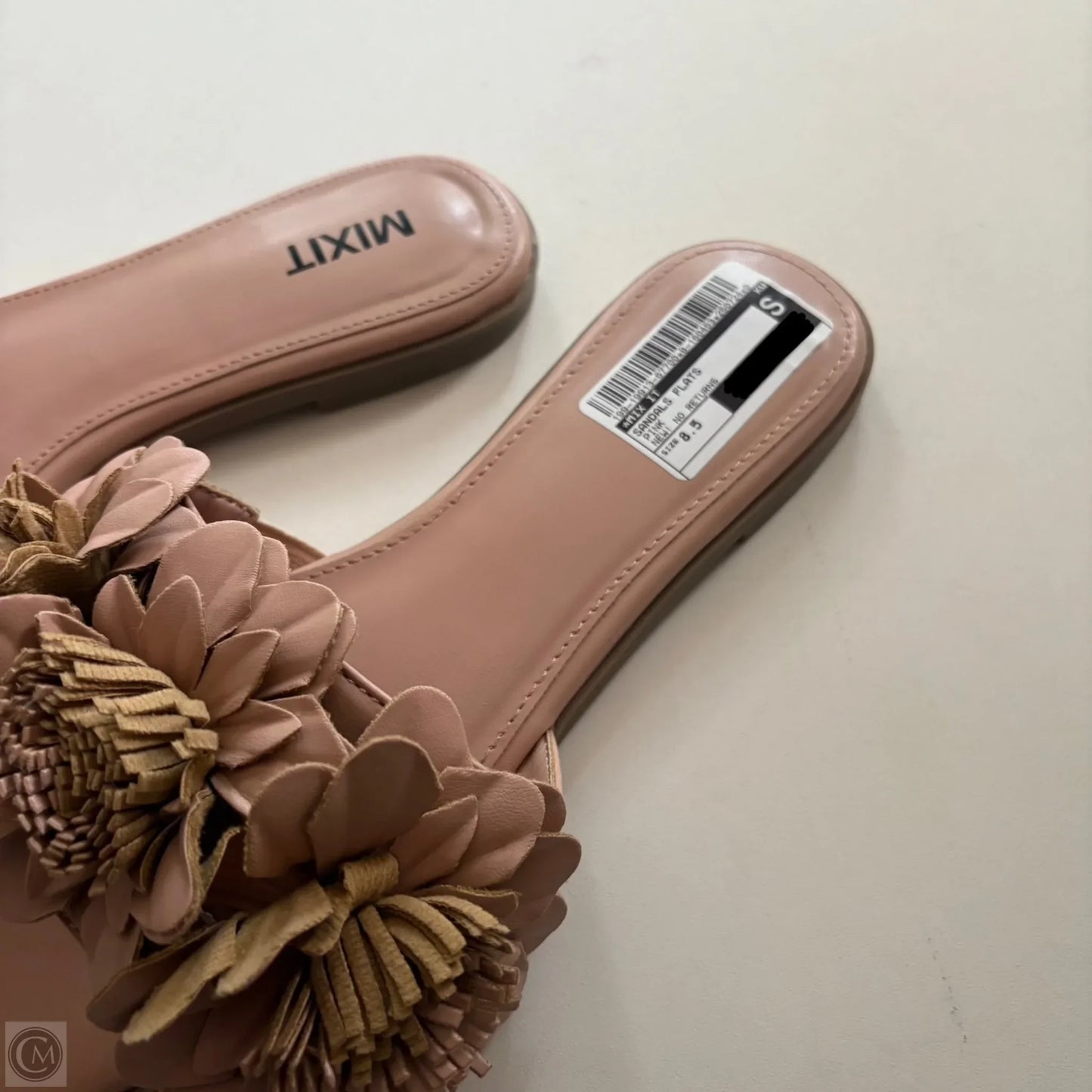 Sandals Flats By Mix It In Pink, Size: 8.5