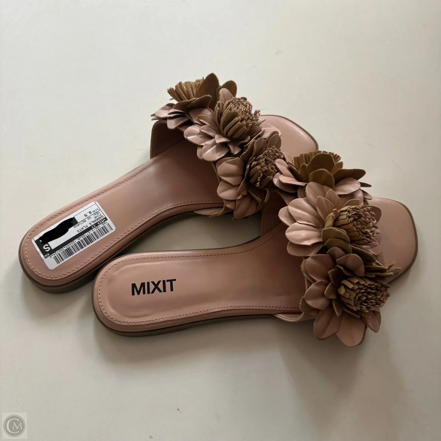 Sandals Flats By Mix It In Pink, Size: 8.5