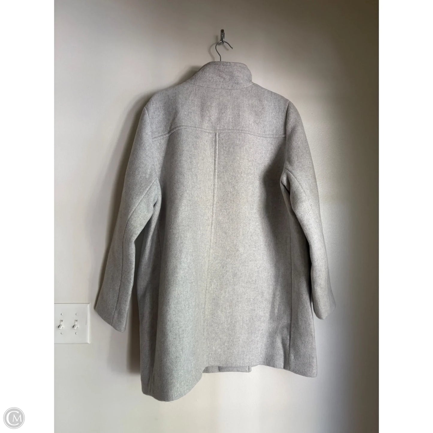 Coat Wool By J. Crew In Grey, Size: 1x