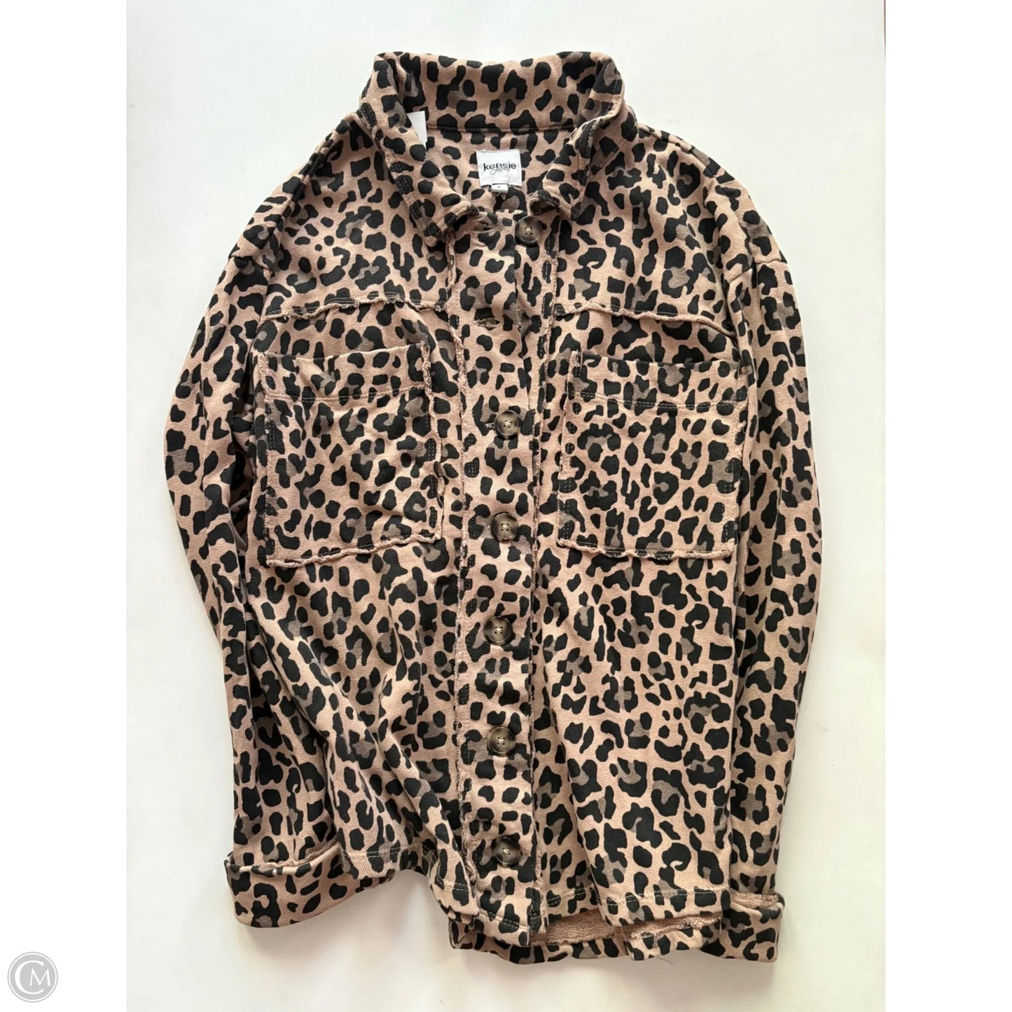 Top Long Sleeve By Kensie In Animal Print, Size: S