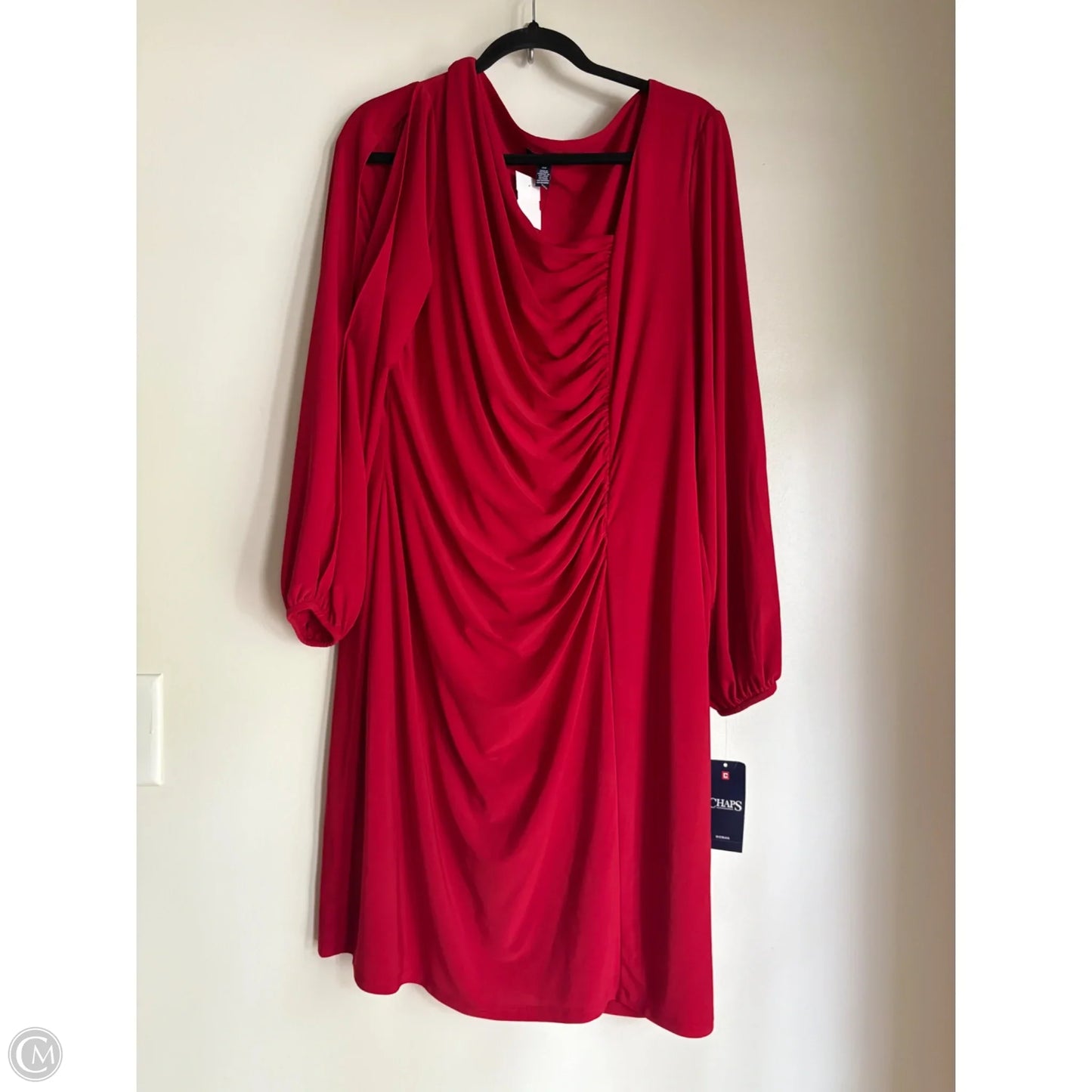 Dress Work By Chaps In Red, Size: 1x
