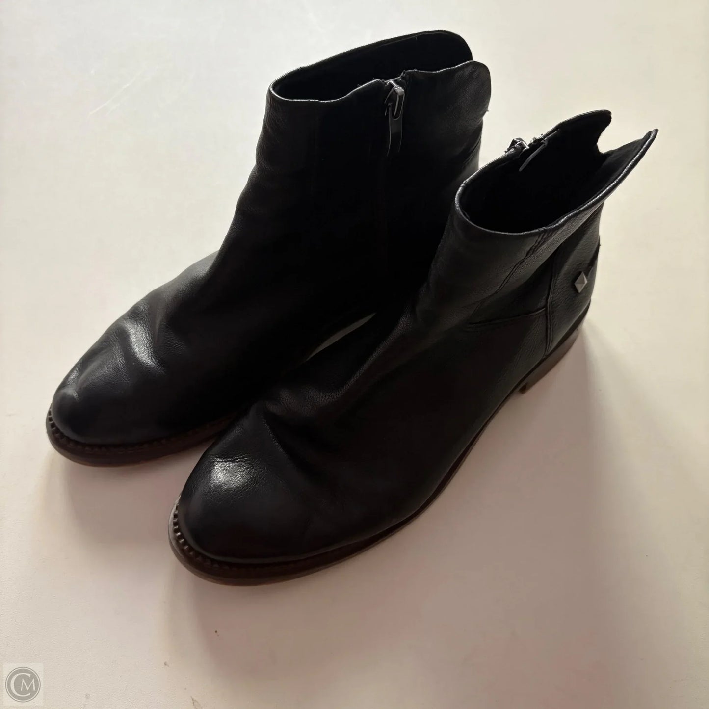 Boots Ankle Heels By Franco Sarto In Black, Size: 8
