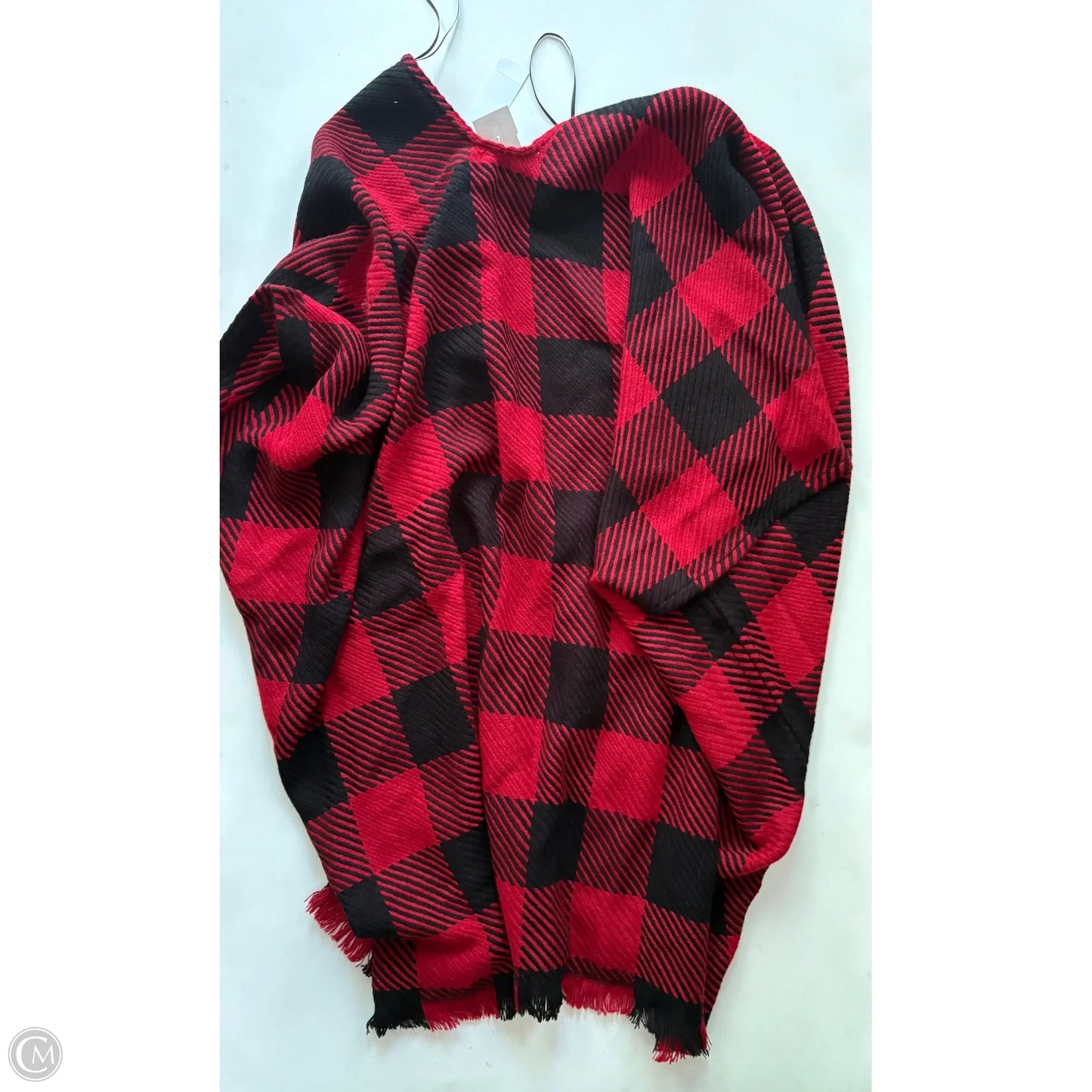Poncho By Loft In Plaid Pattern, Size: Xl