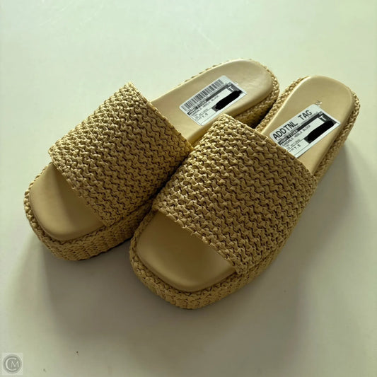 Sandals Heels Block By Marc Fisher In Tan, Size: 7.5