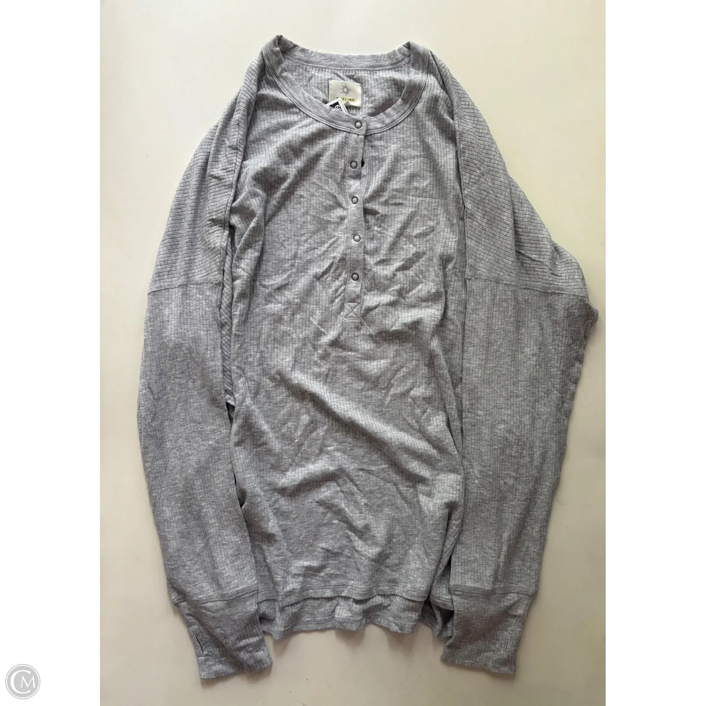 Top Long Sleeve By Aerie In Grey, Size: Xl