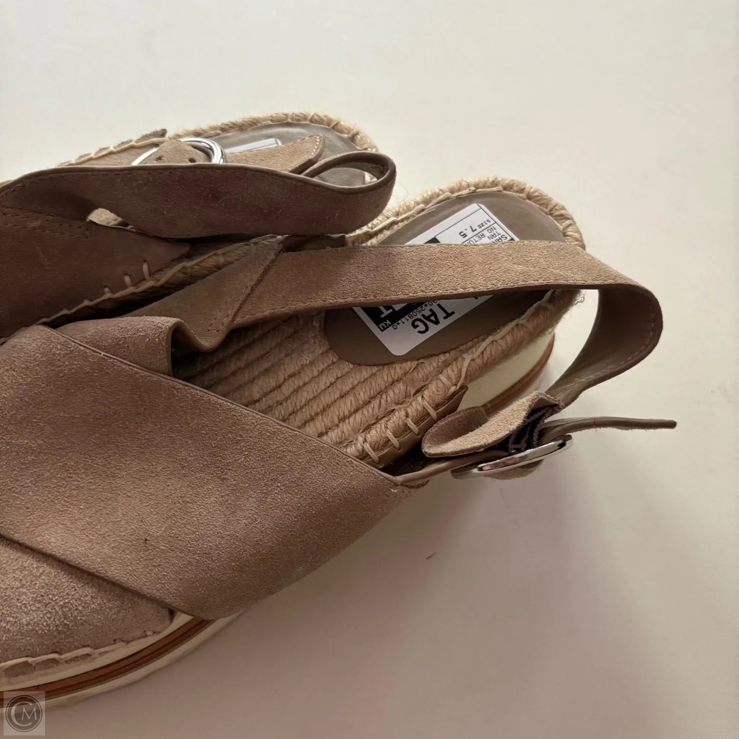 Sandals Heels Block By Marc Fisher In Tan, Size: 7.5