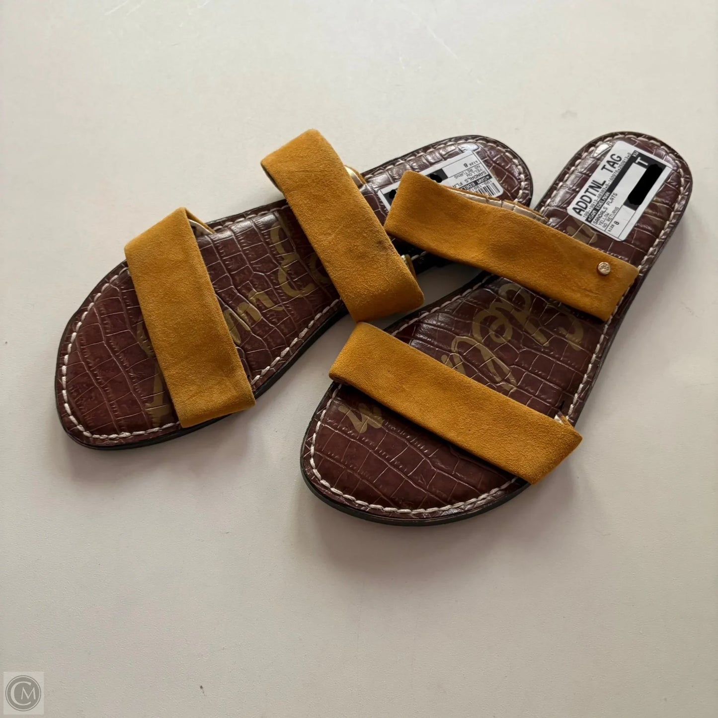 Sandals Flats By Sam Edelman In Yellow, Size: 8