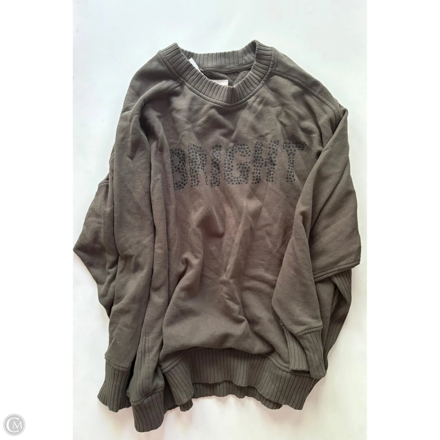 Sweatshirt Crewneck By Aerie In Green, Size: Xl