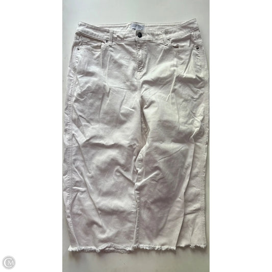 Jeans Wide Leg By Lane Bryant In Cream, Size: 18