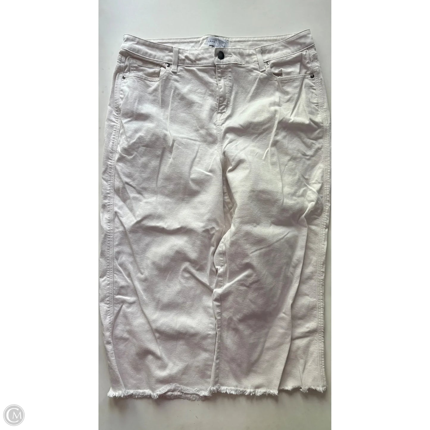 Jeans Wide Leg By Lane Bryant In Cream, Size: 18