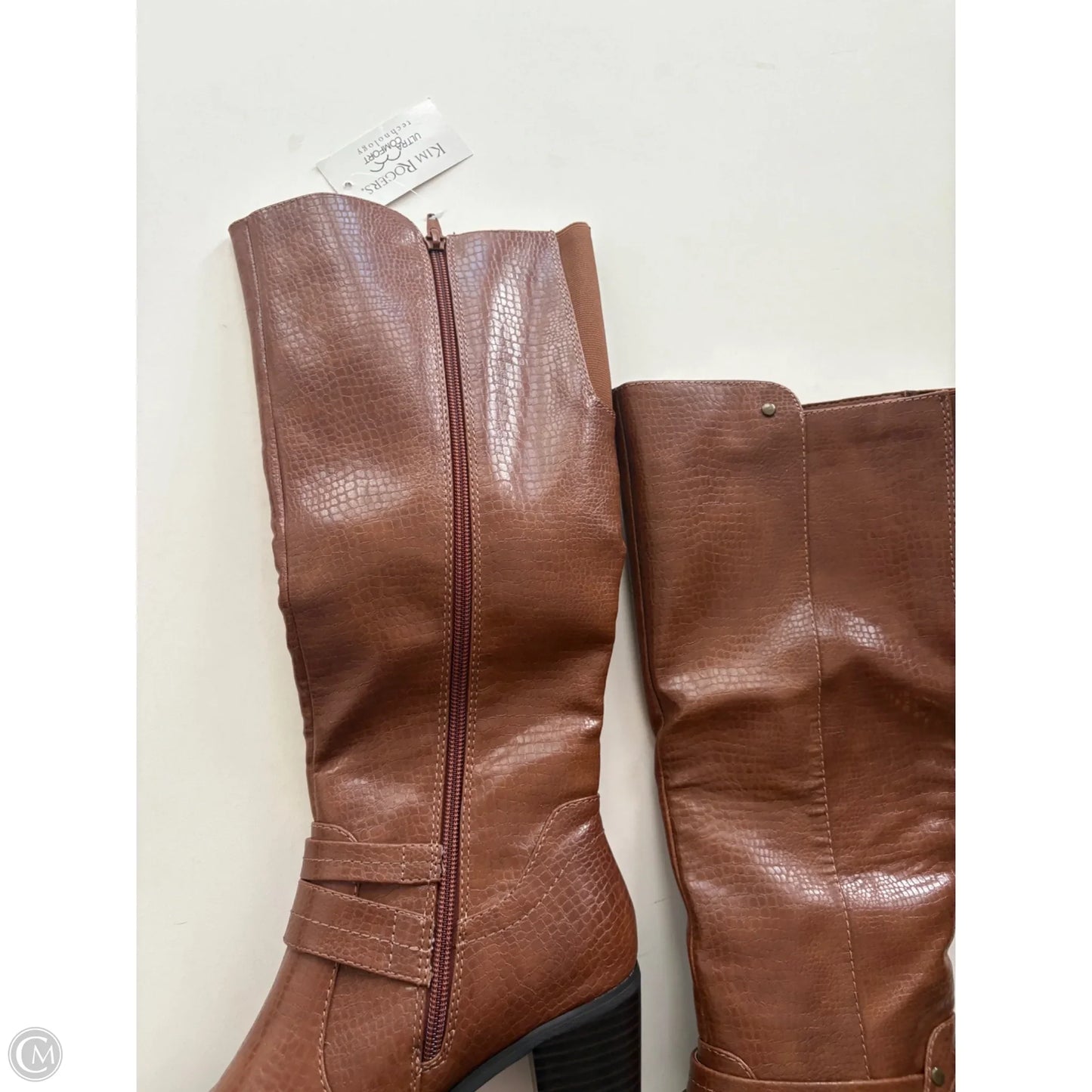 Boots Knee Heels By Kim Rogers In Brown, Size: 7