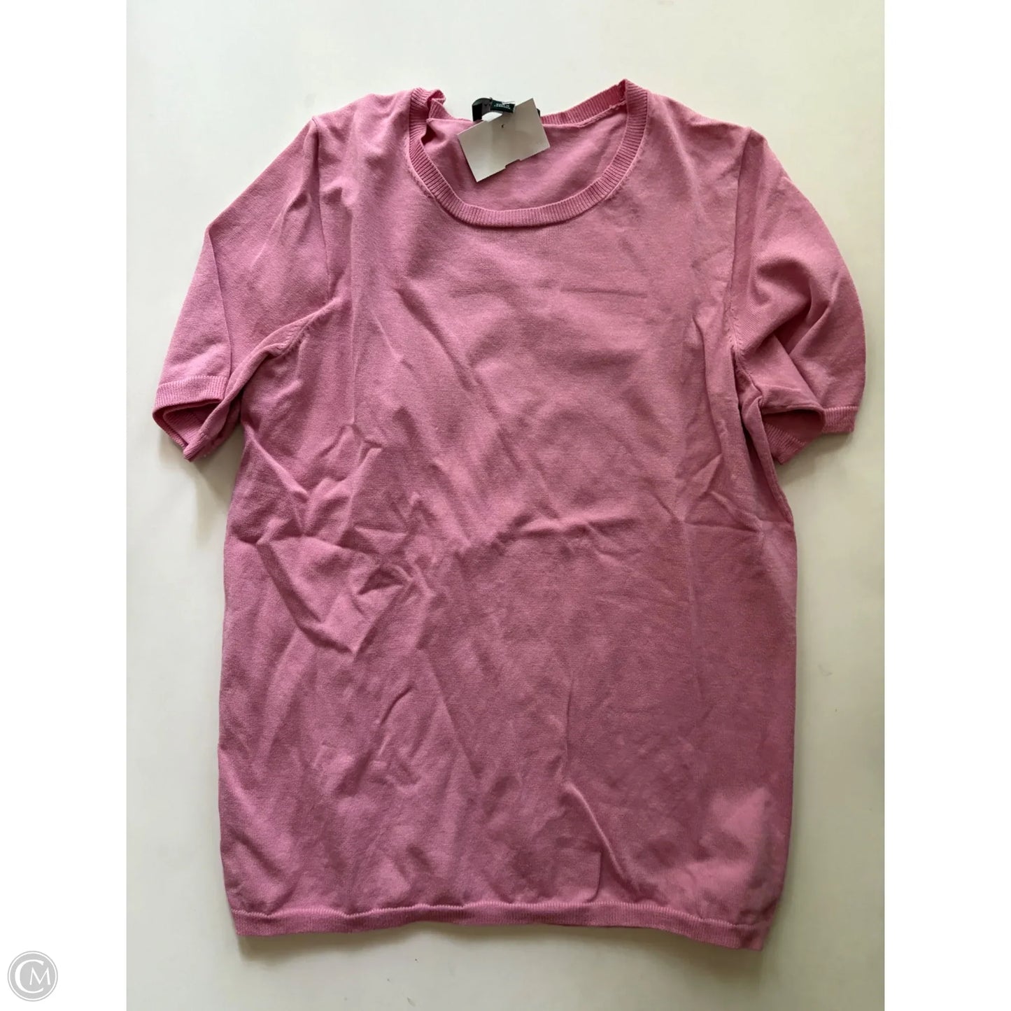 Sweater Short Sleeve By Ann Taylor In Pink, Size: M