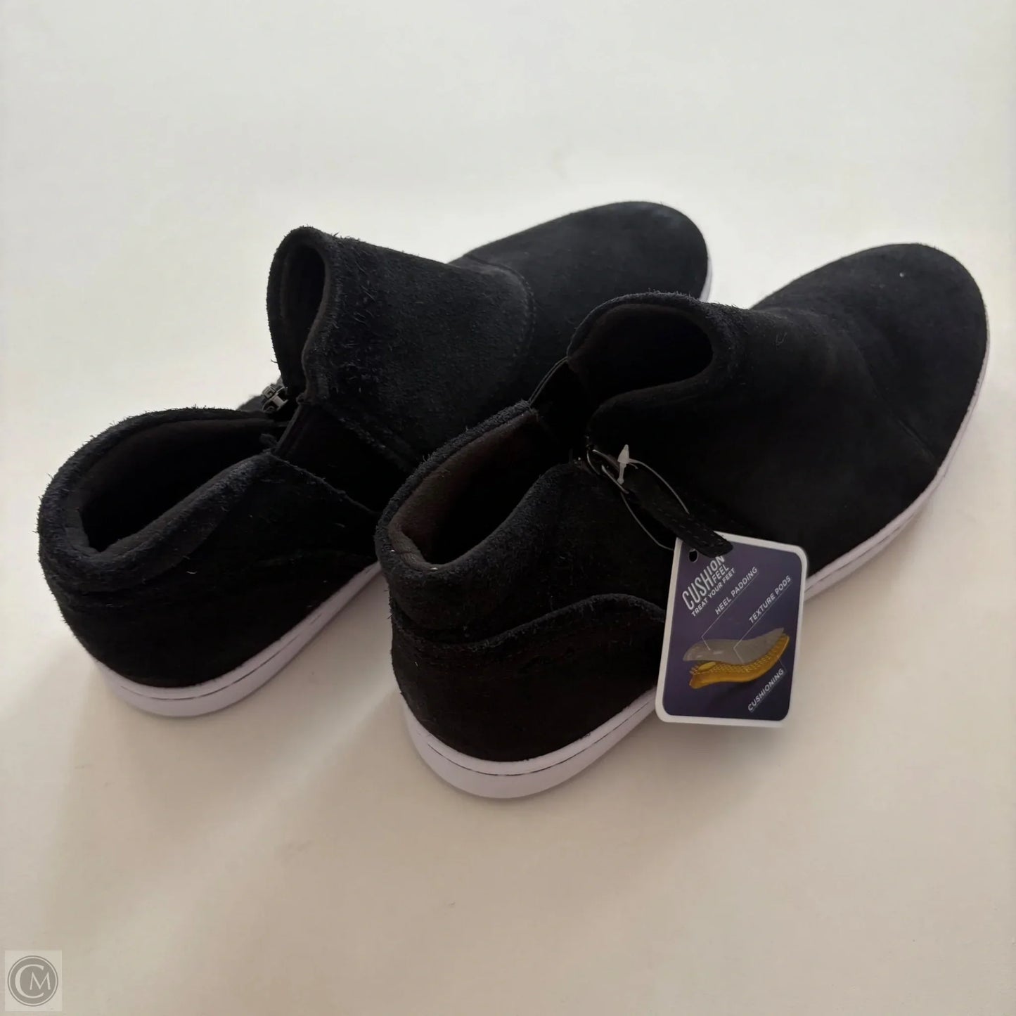 Boots Ankle Flats By Clarks In Black, Size: 11