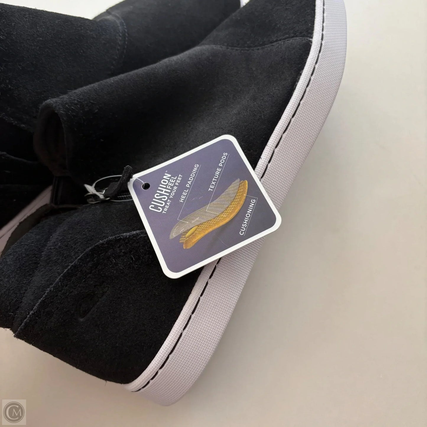 Boots Ankle Flats By Clarks In Black, Size: 11