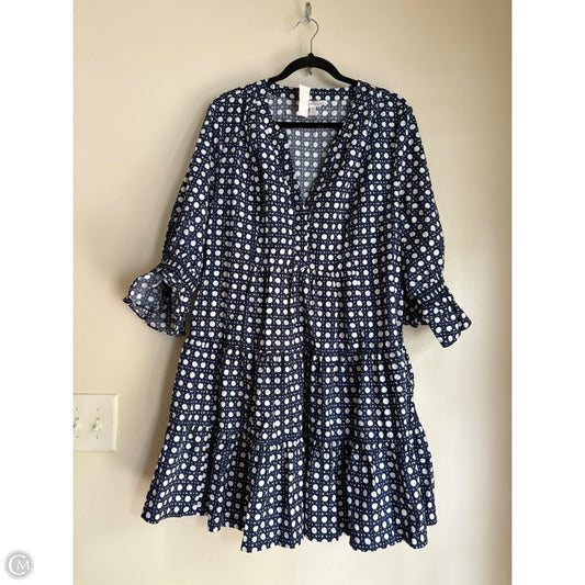Dress Casual Midi By Crown And Ivy In Navy, Size: 2x