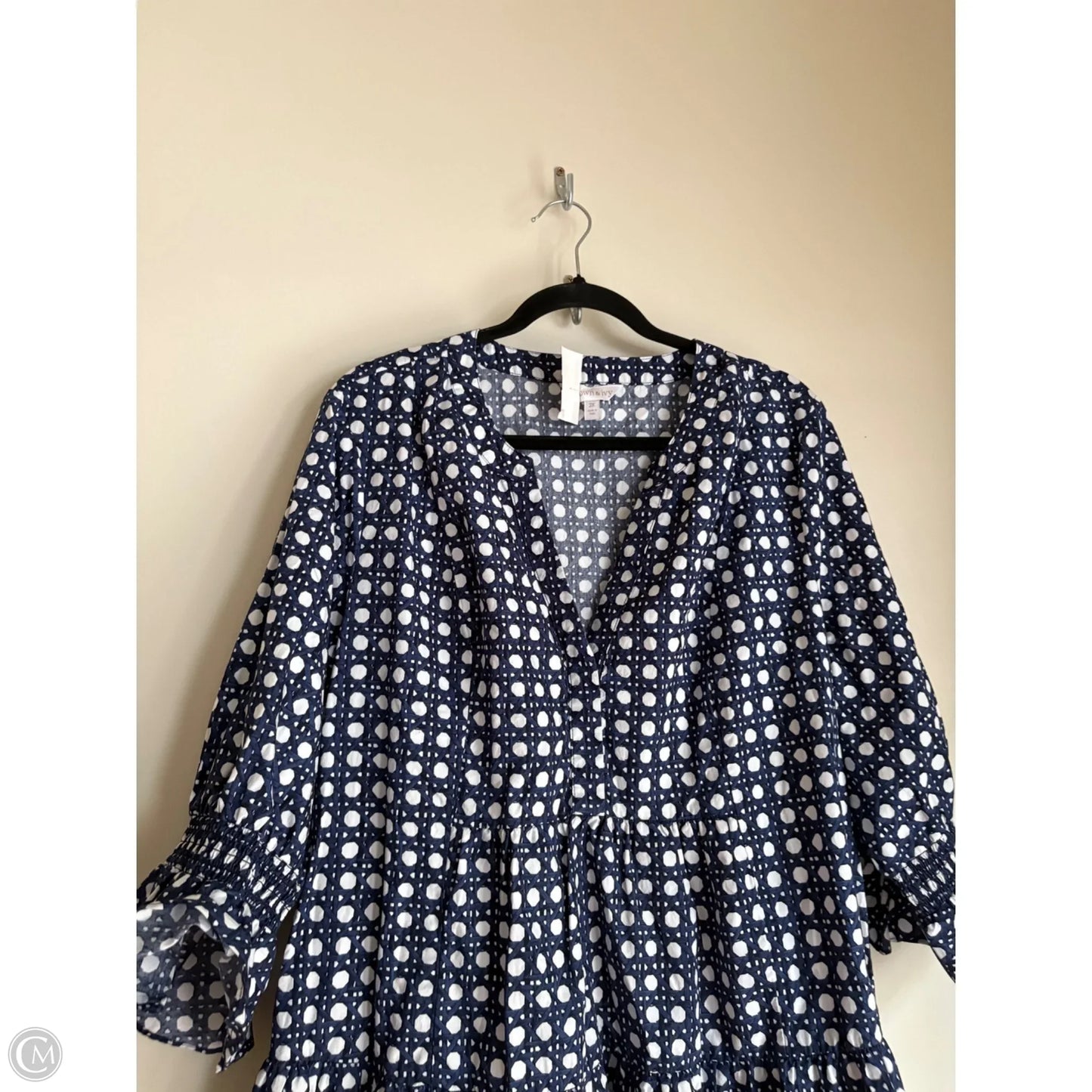 Dress Casual Midi By Crown And Ivy In Navy, Size: 2x