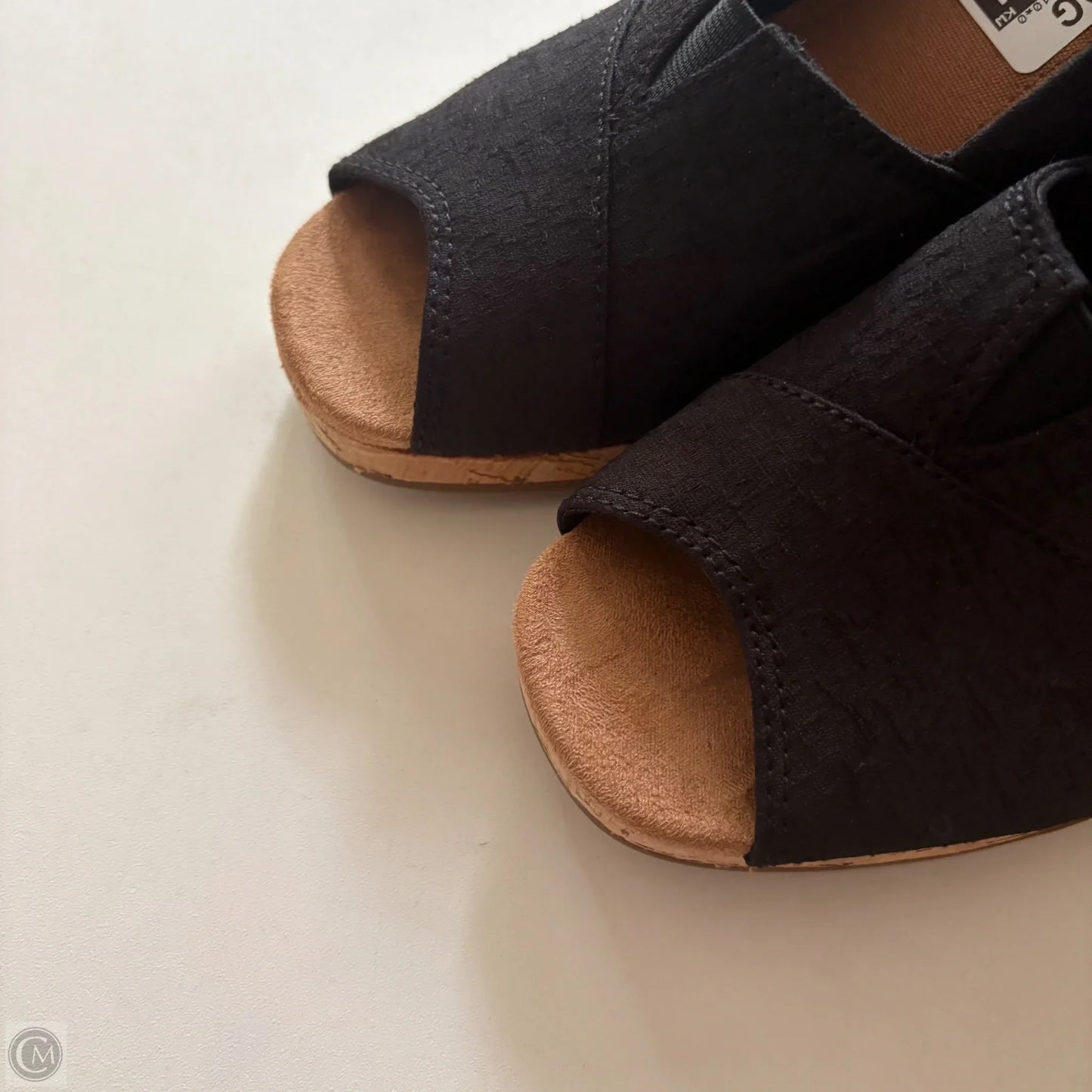 Shoes Heels Wedge By Toms In Black, Size: 9
