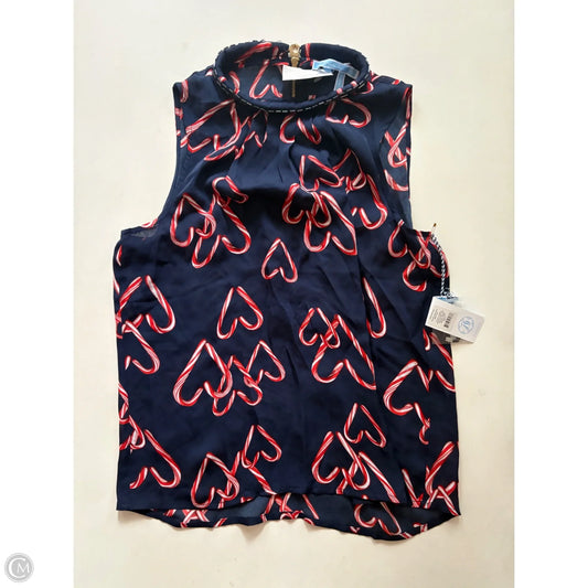 Blouse Sleeveless By Draper James In Navy, Size: S