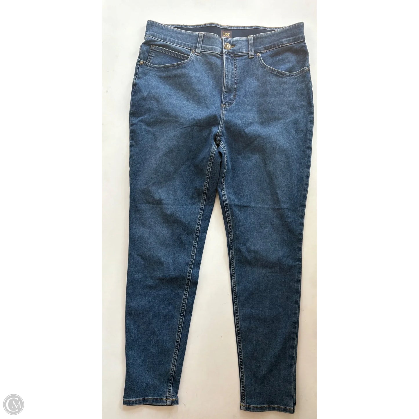 Jeans Straight By Lee In Blue, Size: 14