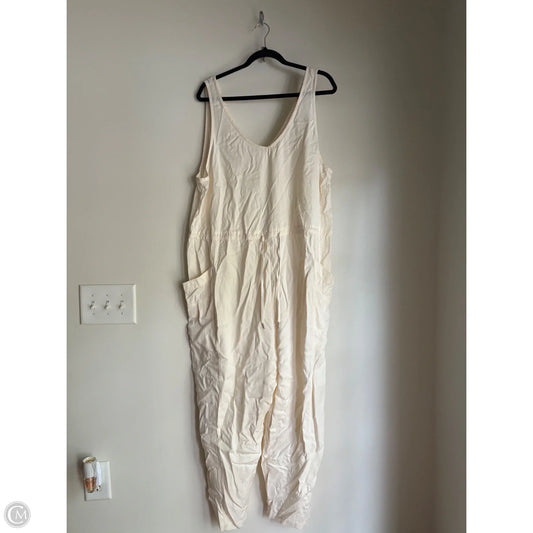 Jumpsuit By Calia In Cream, Size: Xl