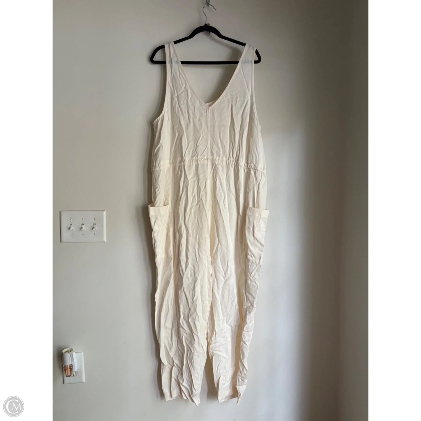 Jumpsuit By Calia In Cream, Size: Xl