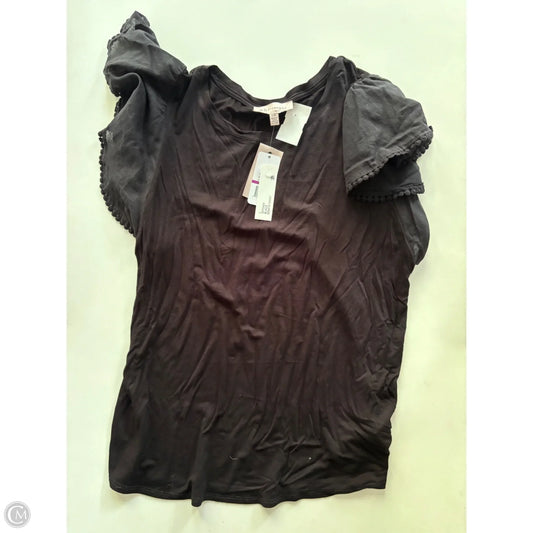 Top Short Sleeve By Philosophy In Black, Size: L