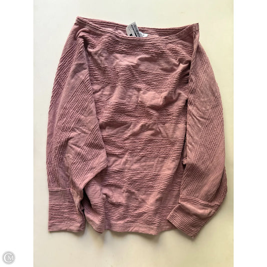 Top Long Sleeve By White Birch In Pink, Size: M