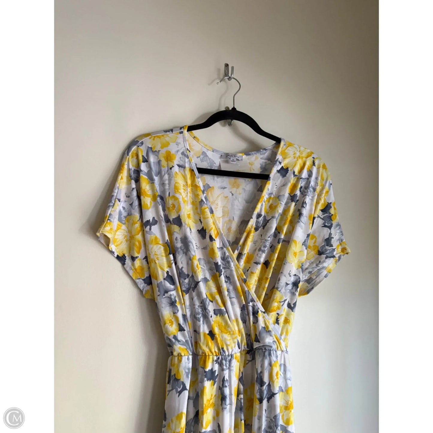 Dress Casual Midi By White Birch In Yellow, Size: Xl
