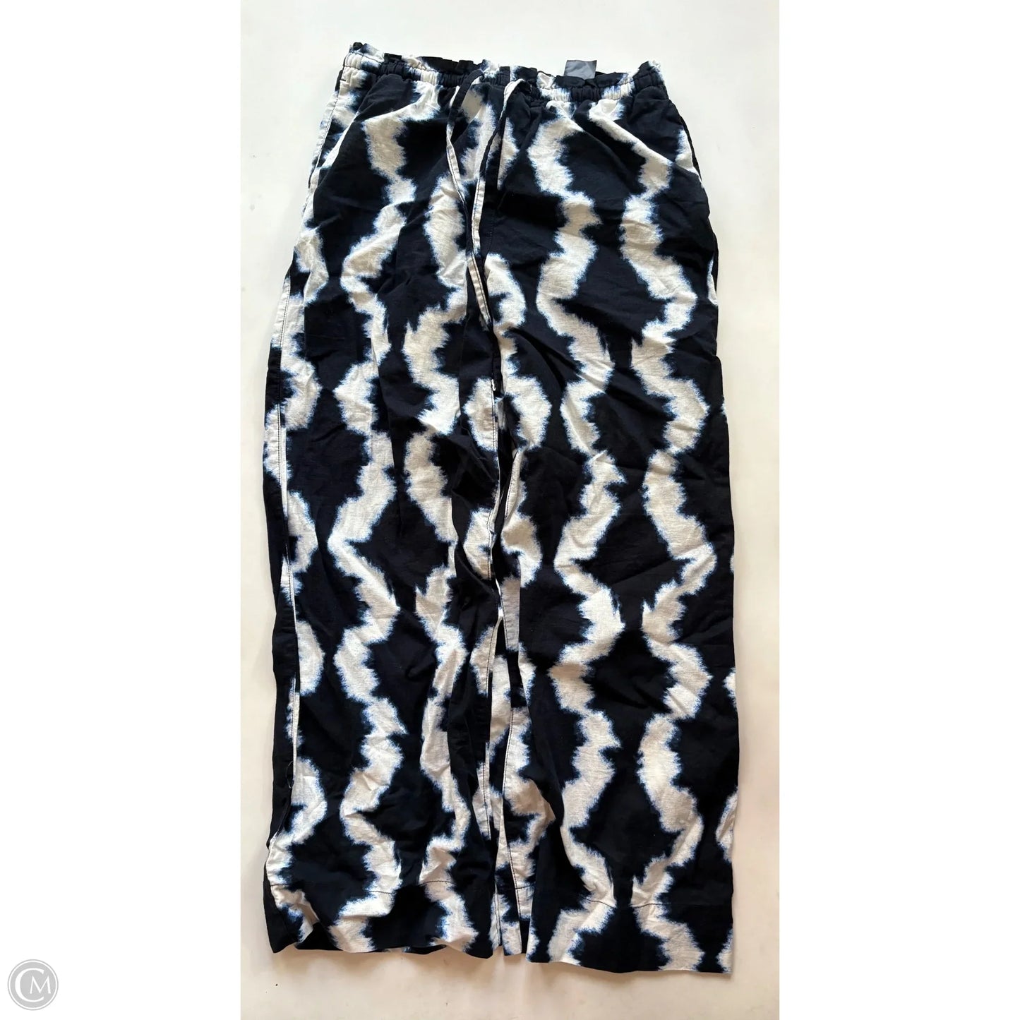 Pants Linen By H&m In Blue, Size: 8