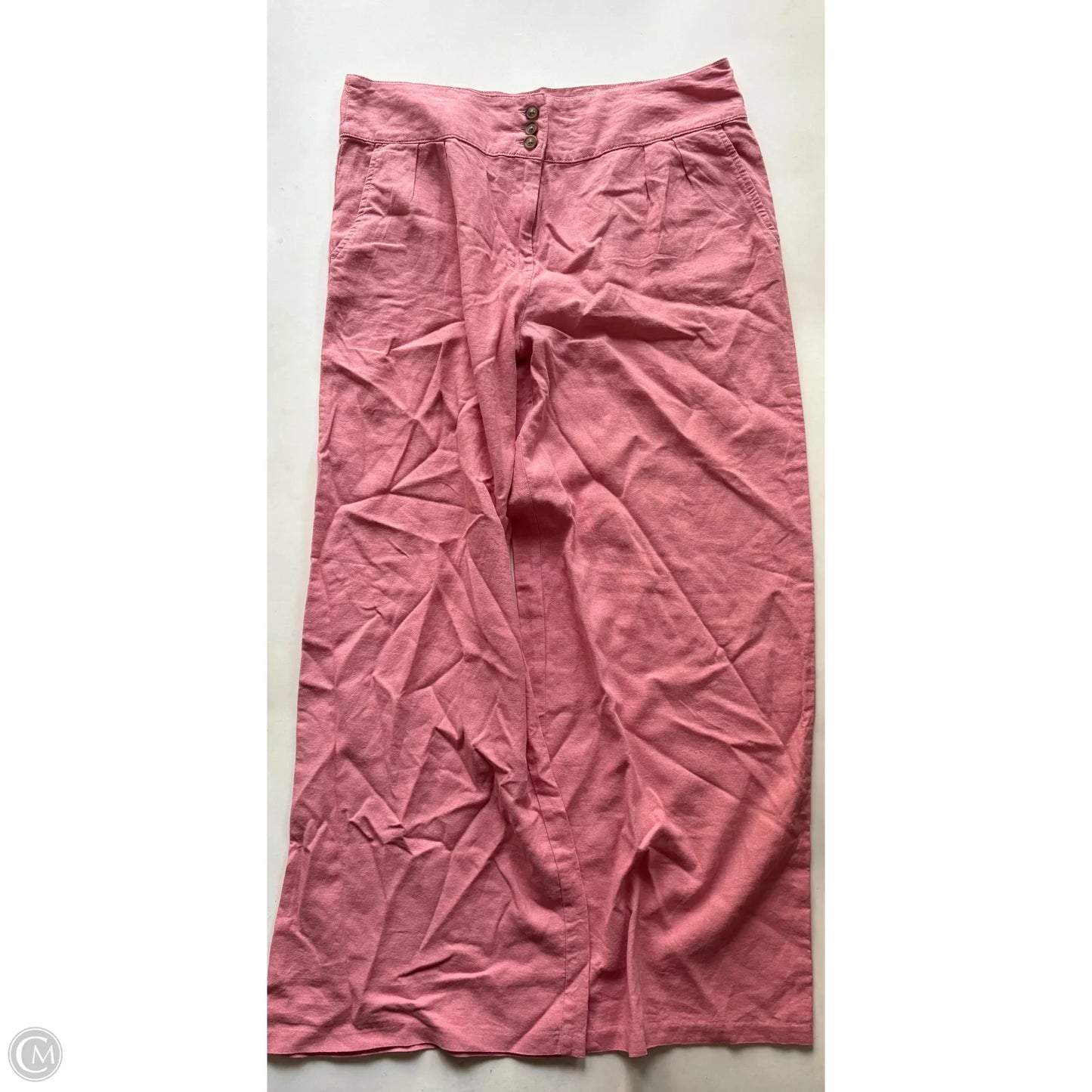 Pants Linen By Cato In Pink, Size: 14