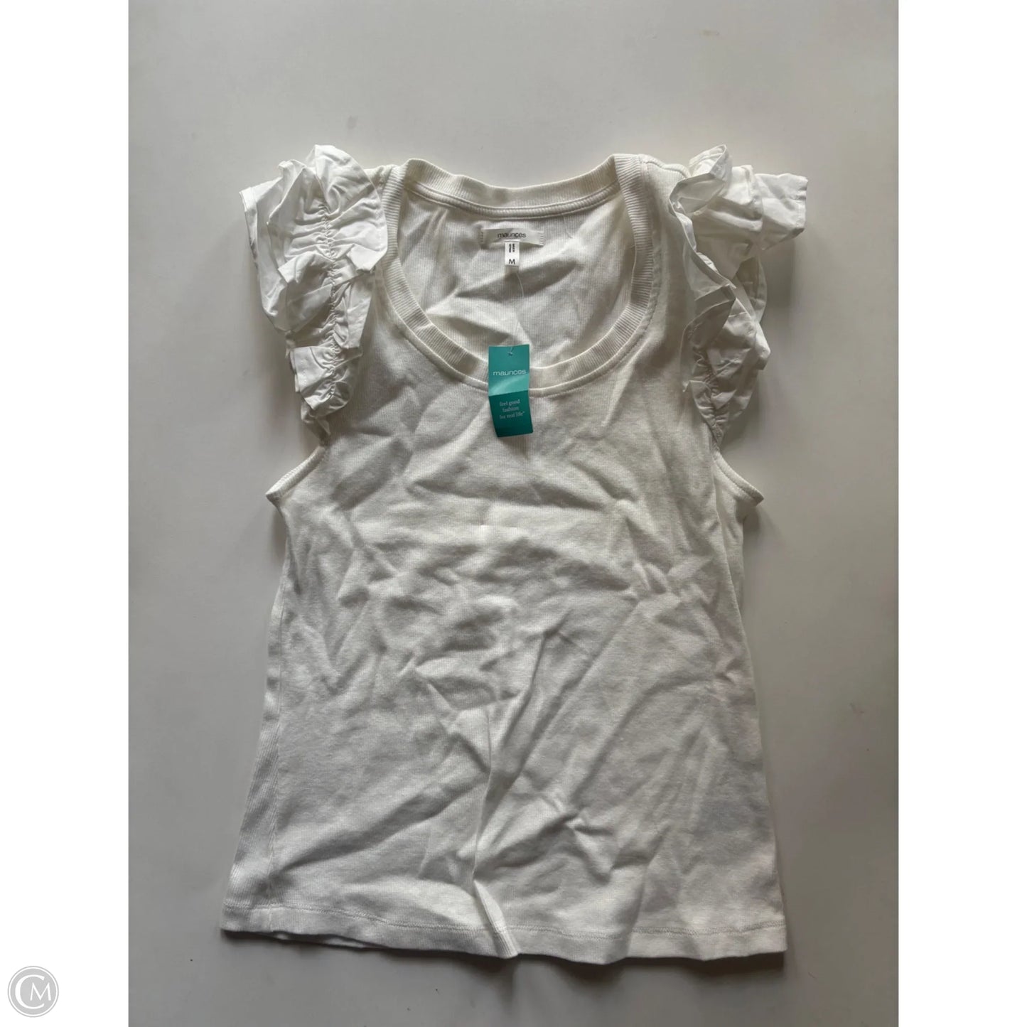 Top Short Sleeve By Maurices In White, Size: M