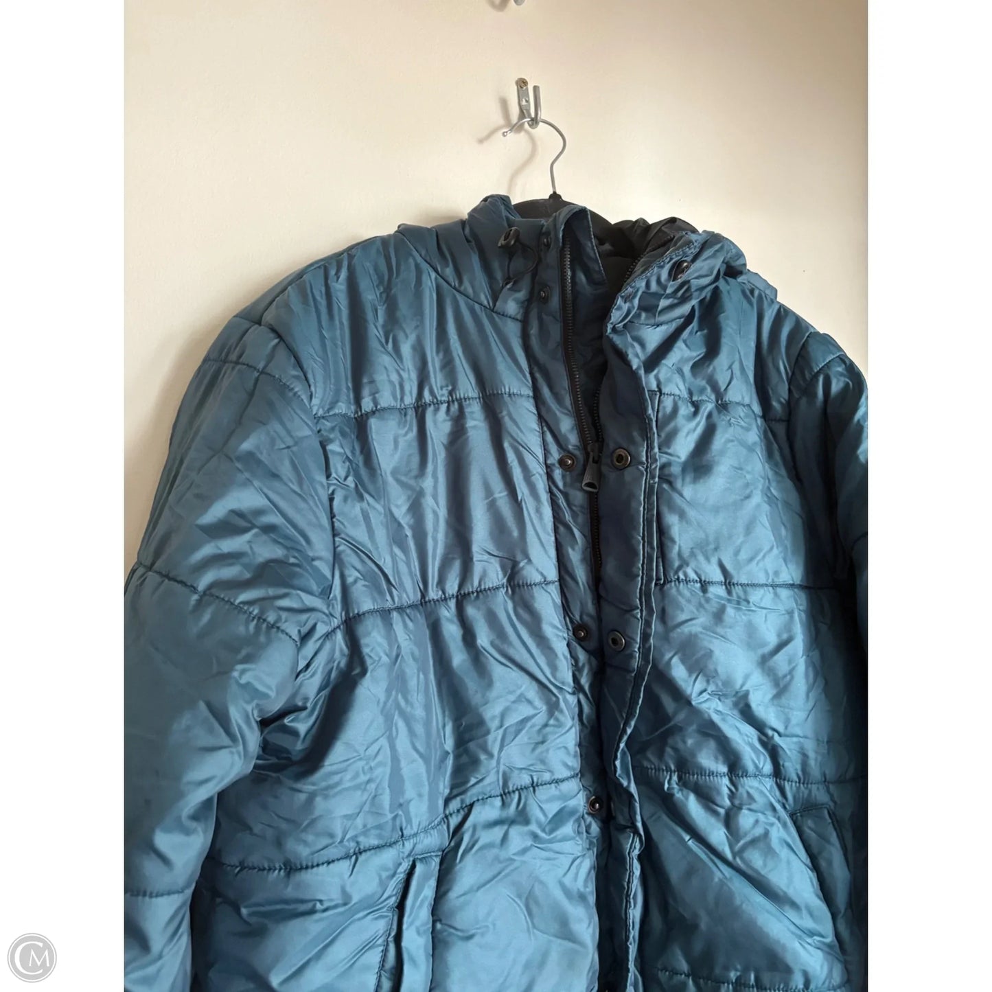 Coat Puffer & Quilted By Champion In Blue, Size: M