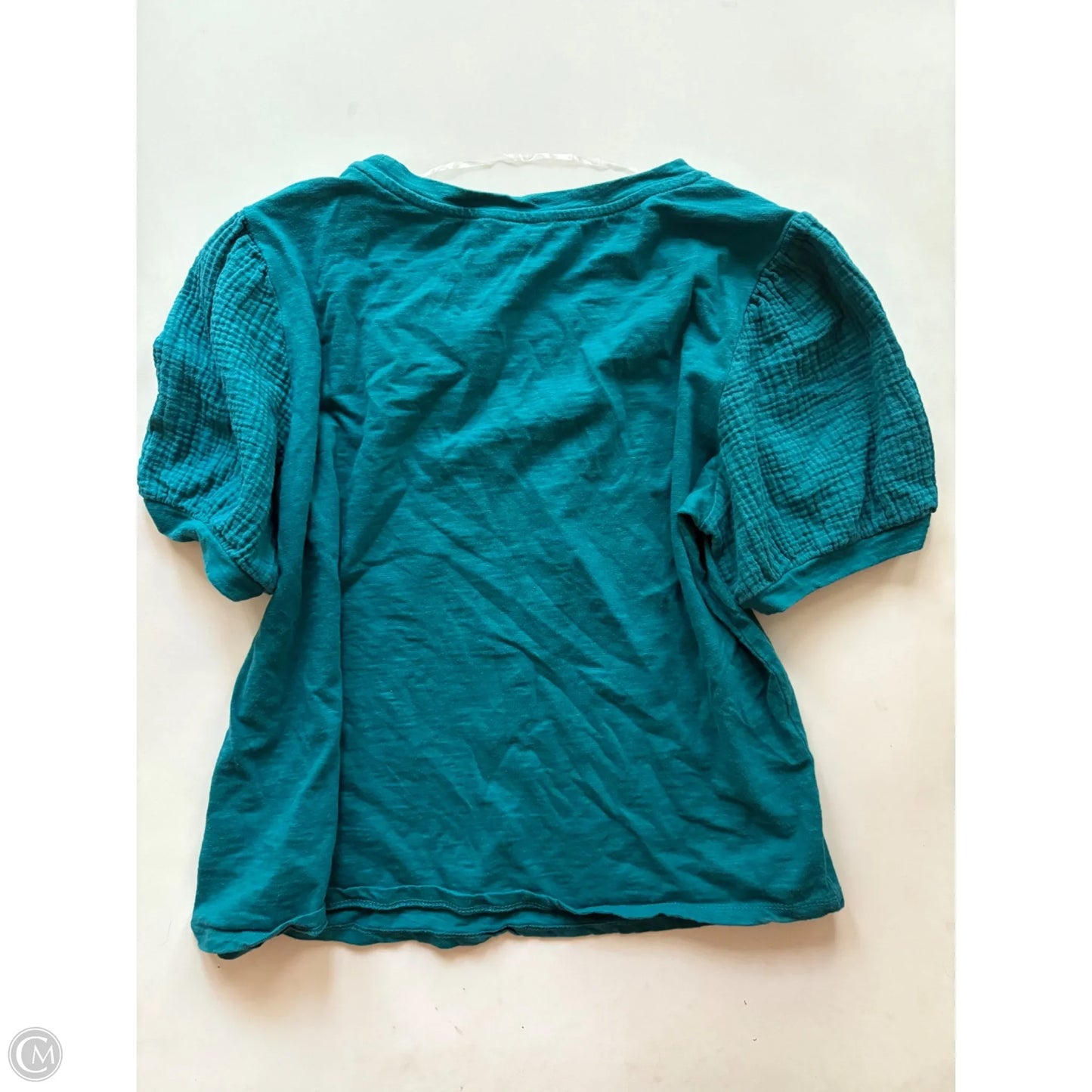 Top Short Sleeve By Time And Tru In Blue, Size: L