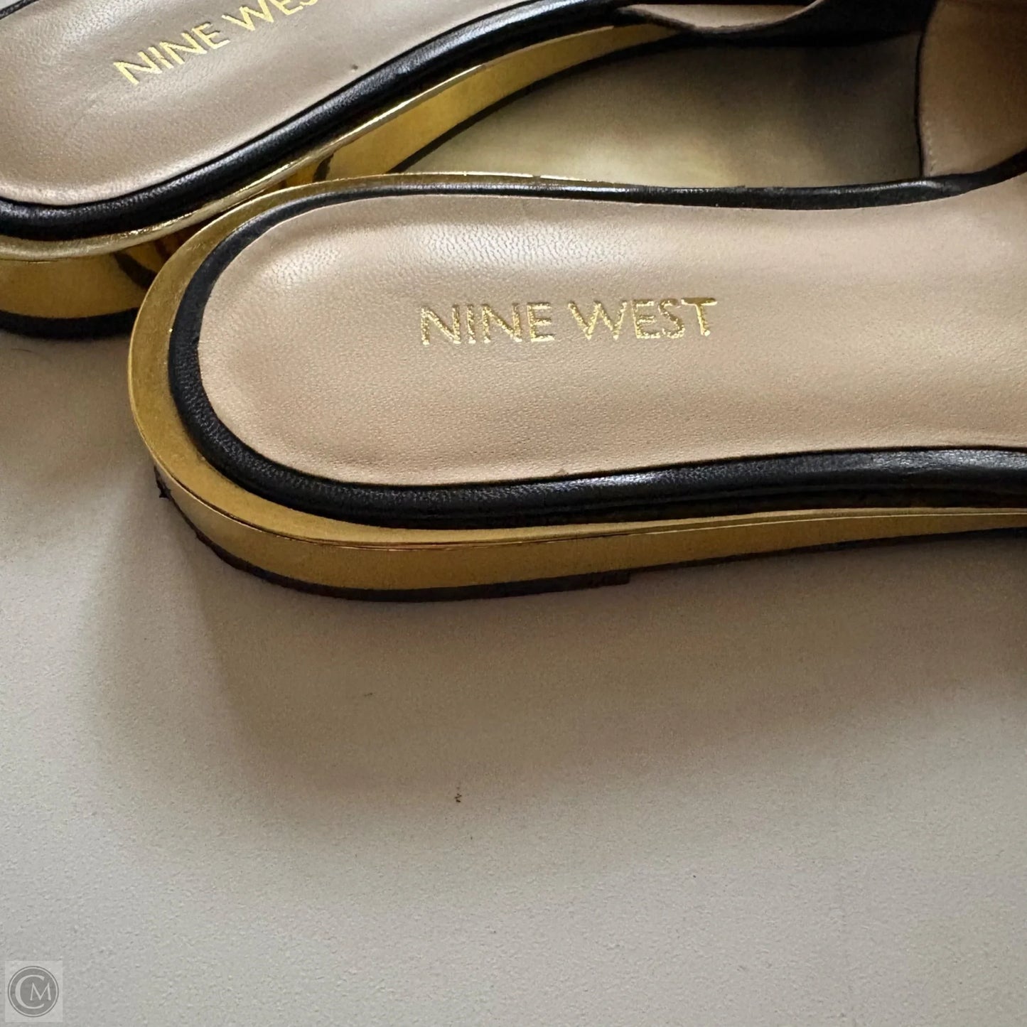 Sandals Flats By Nine West In Black, Size: 9.5
