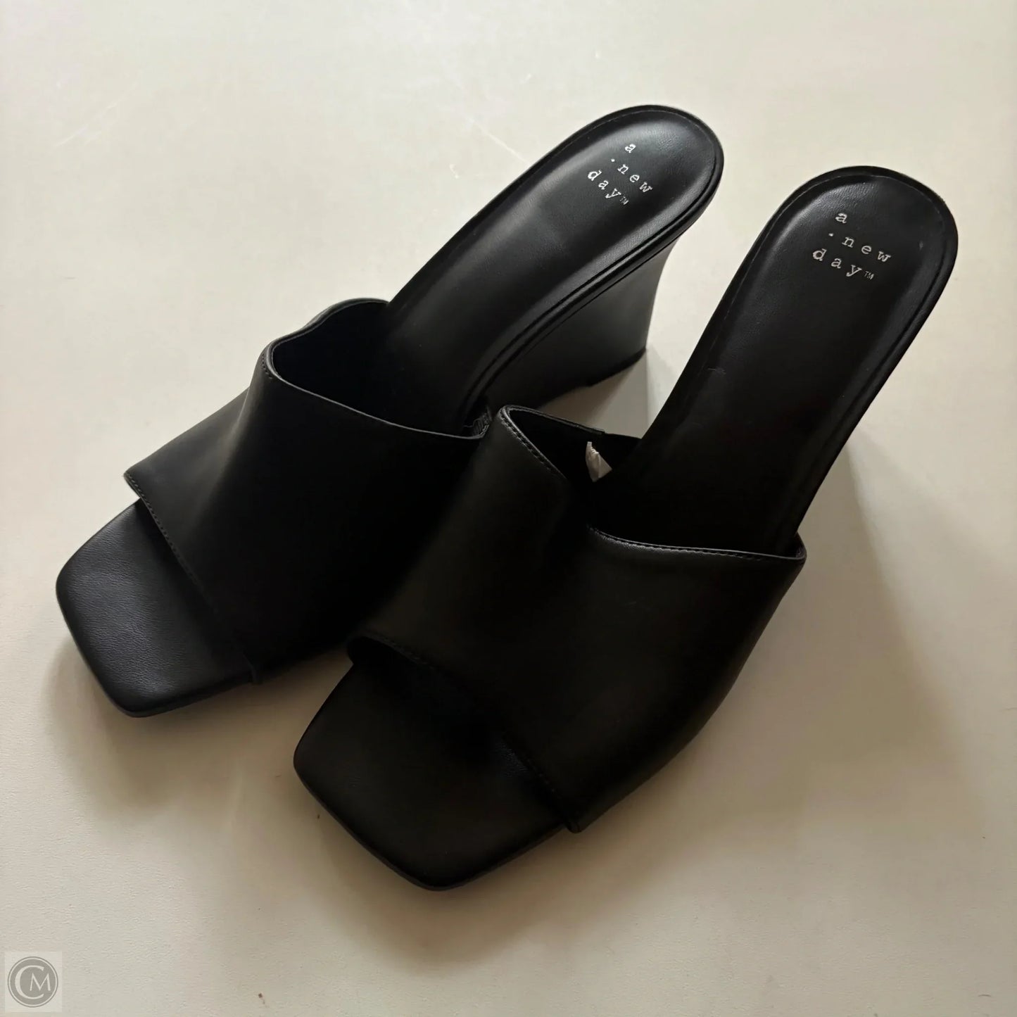 Sandals Heels Block By A New Day In Black, Size: 10