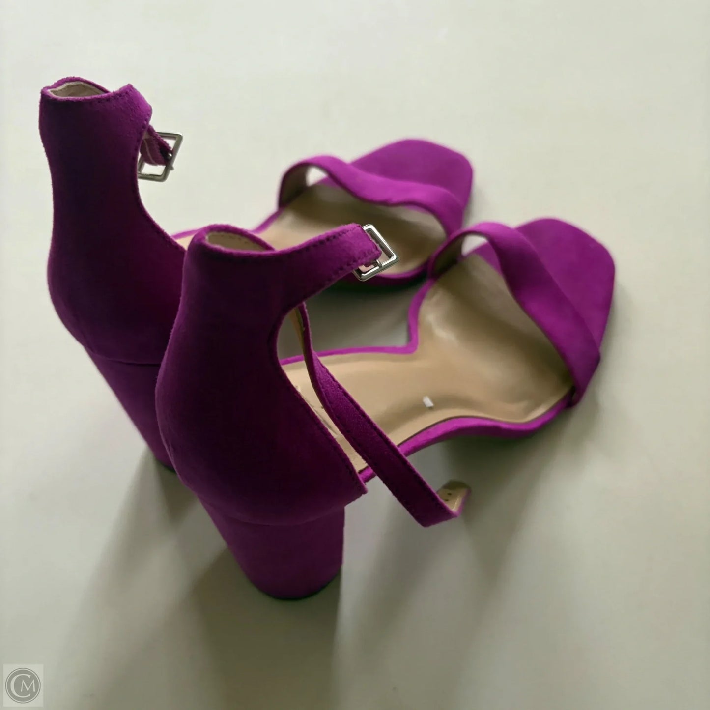 Sandals Heels Block By Inc In Purple, Size: 10