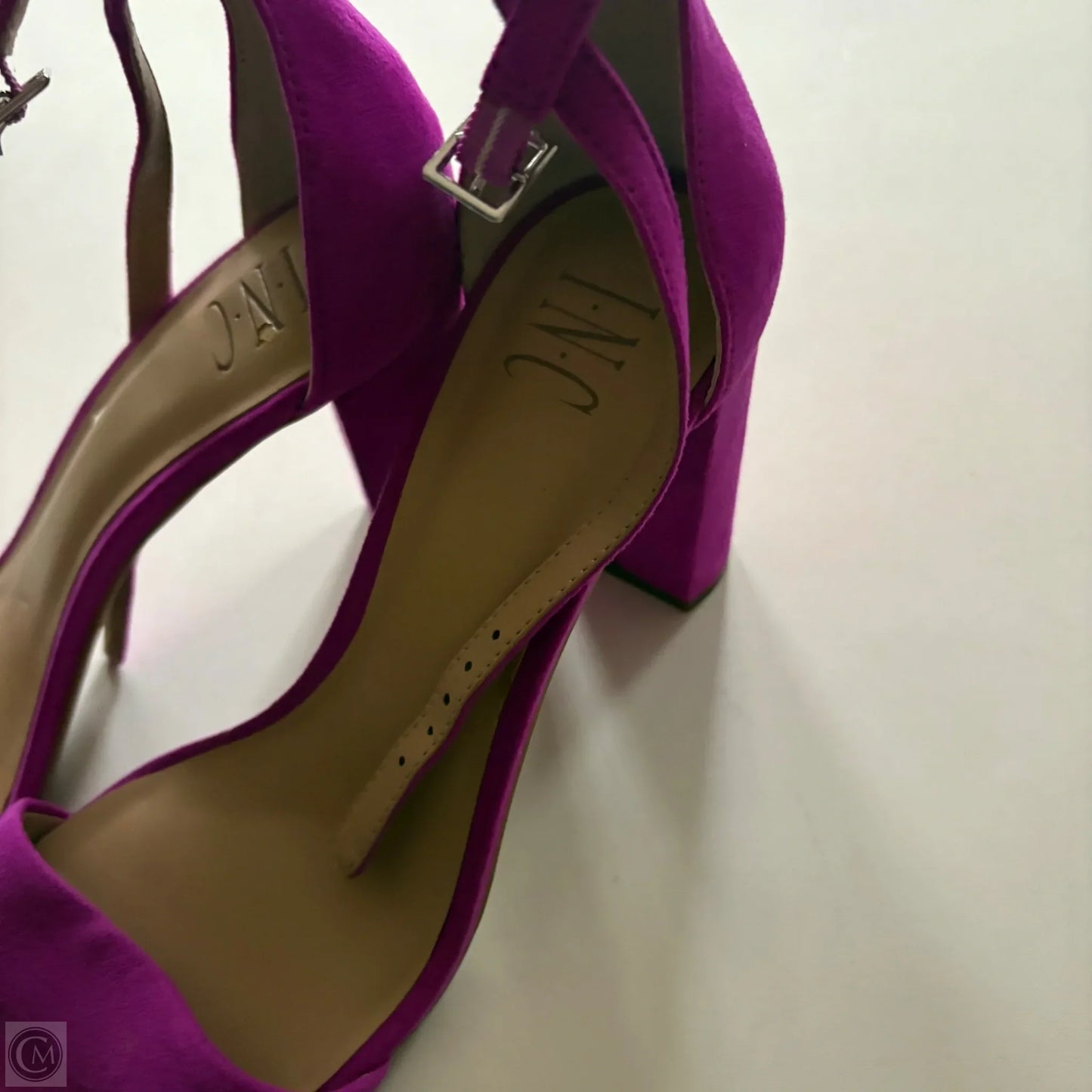 Sandals Heels Block By Inc In Purple, Size: 10