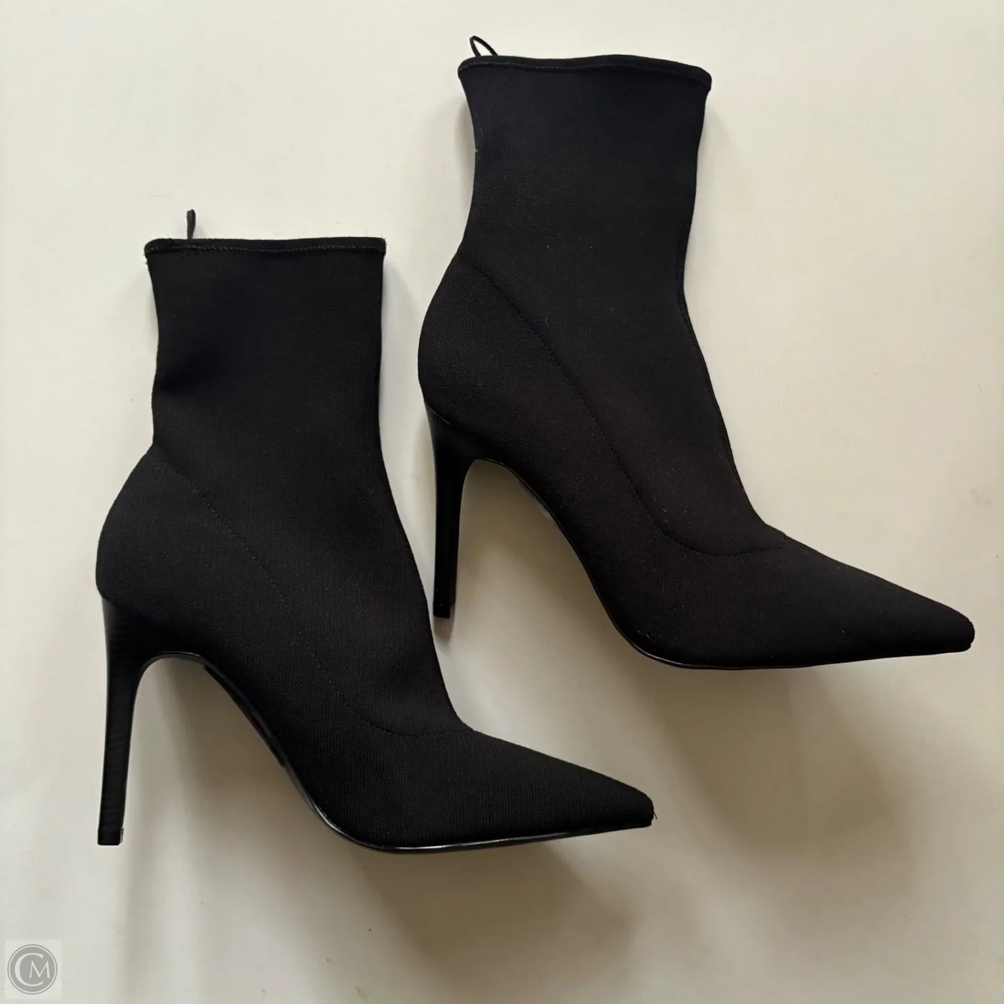 Boots Ankle Heels By H&m In Black, Size: 10