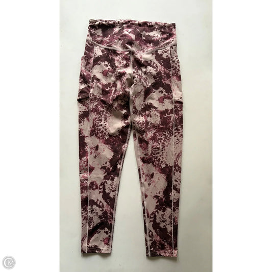 Athletic Leggings By Adidas In Brown, Size: M