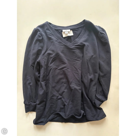 Top Long Sleeve By J. Jill In Navy, Size: Xs
