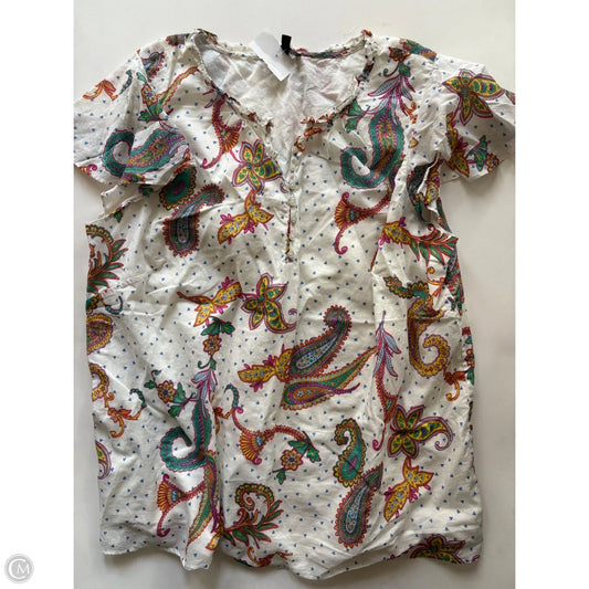 Blouse Short Sleeve By Talbots In Multi-colored, Size: 2x