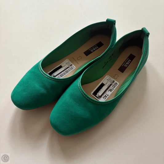 Shoes Flats By Marks & Spenser In Green, Size: 6