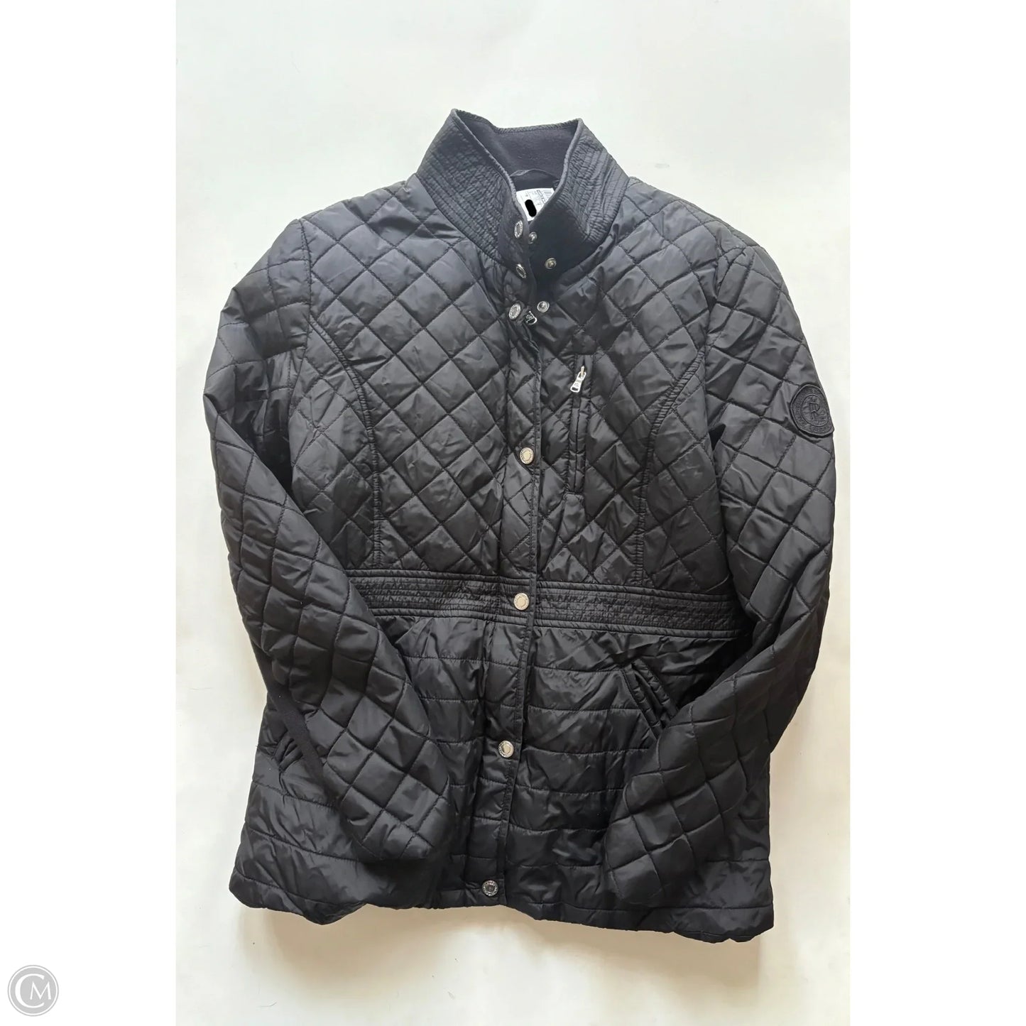 Jacket Puffer & Quilted By Lauren By Ralph Lauren In Black, Size: Mp